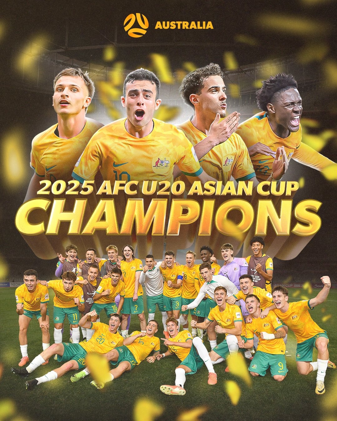 U20亞洲杯排名：澳大利亞首奪冠，澳沙韓日前4進(jìn)世青賽，中國第8