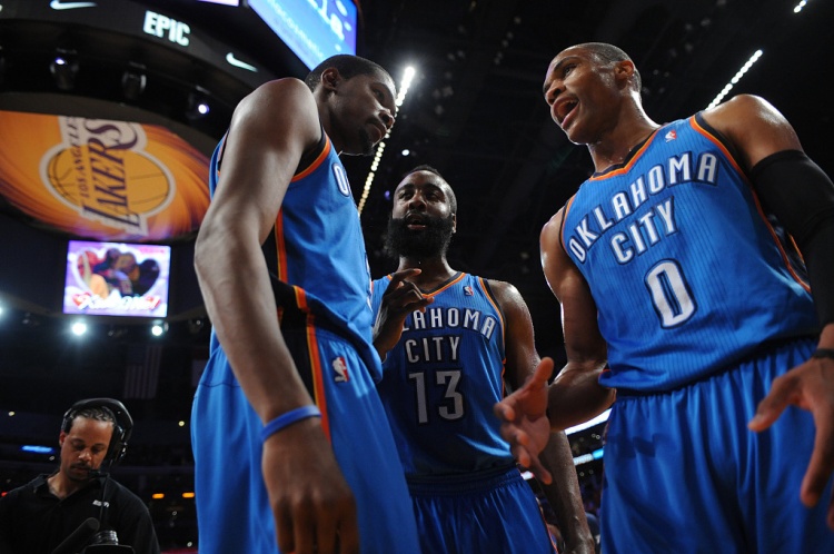 雷霆三少得分全部進(jìn)入歷史前20！他們是NBA歷史最大的如果嗎？